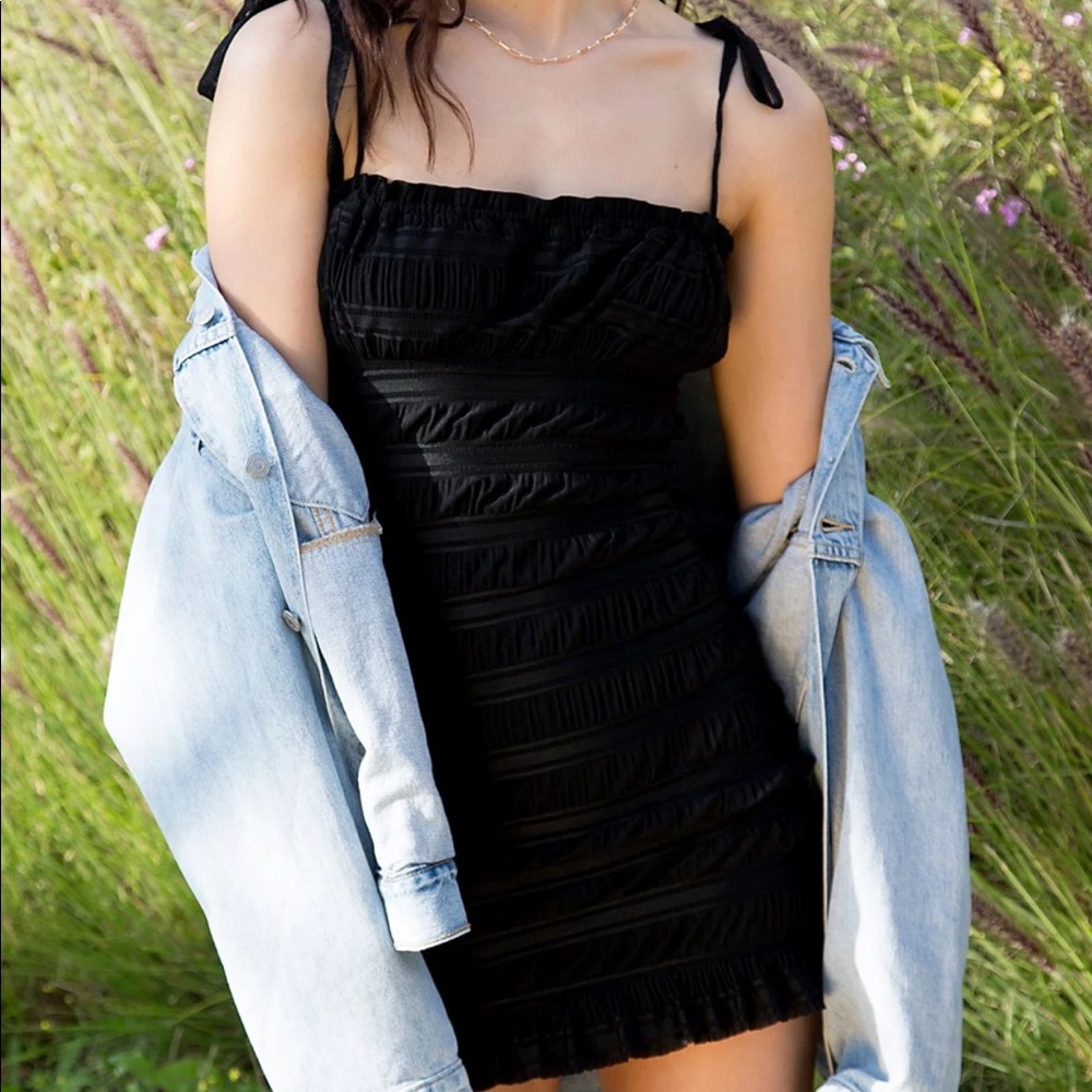 Free people black mini dress